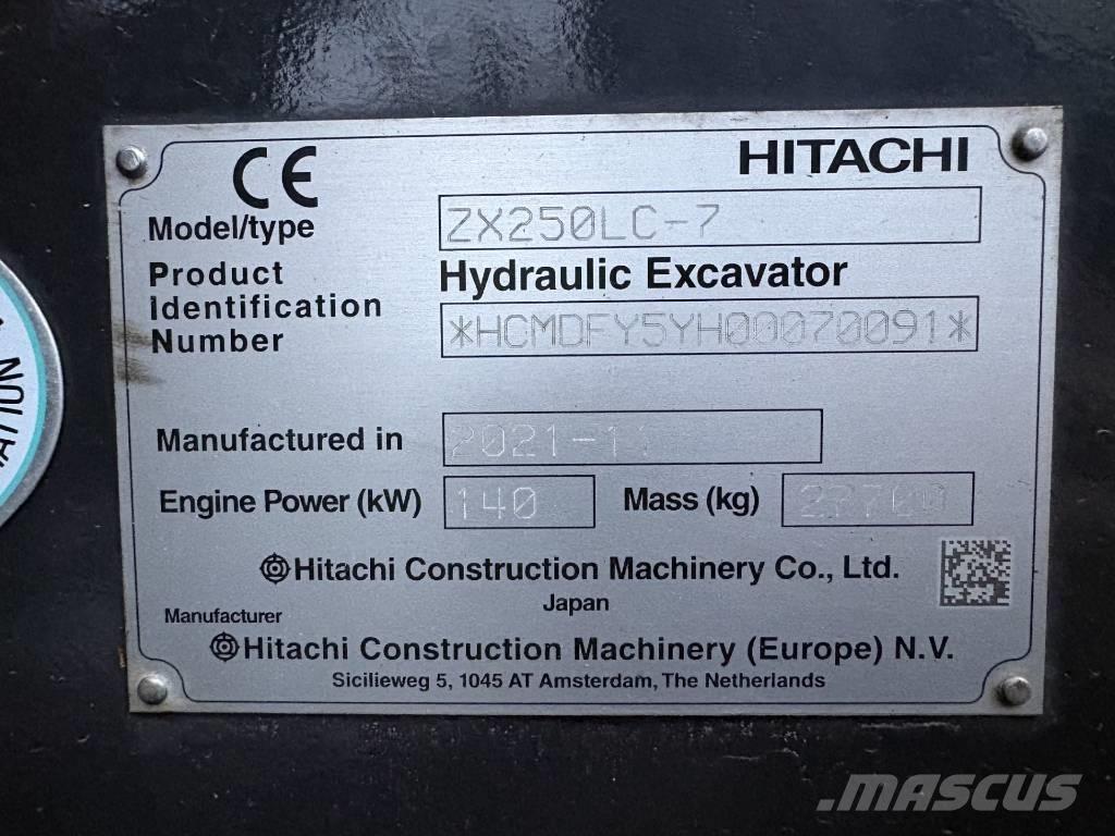Hitachi ZX250LC-7 履帶式 挖土機/掘鑿機/挖掘機