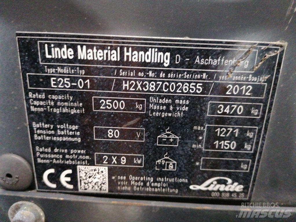 Linde E25-01 電動堆高機