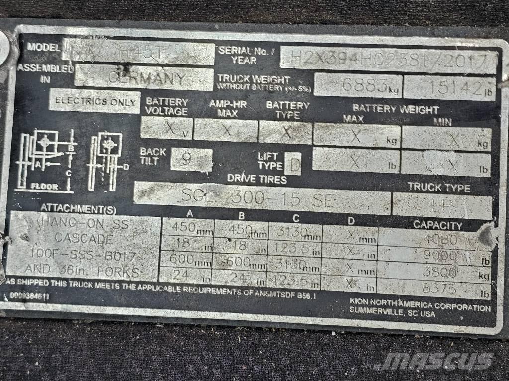 Linde H45T 液化石油氣LPG卡車