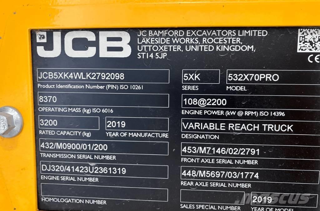 JCB 532-70 農業用伸縮臂裝載機