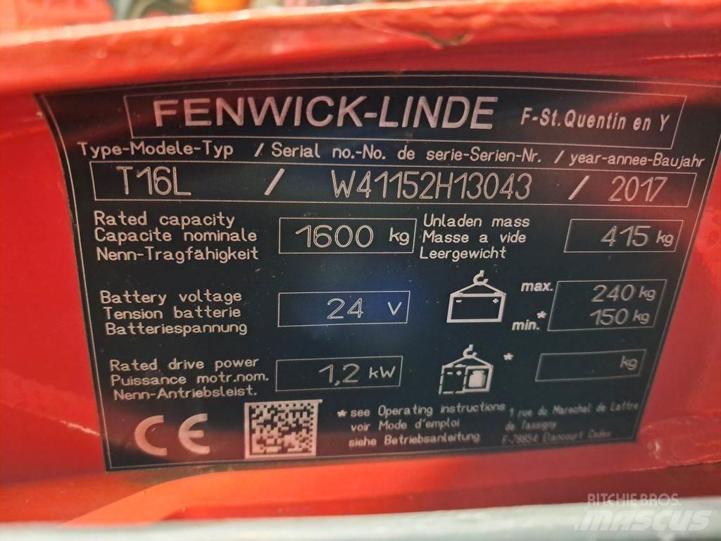 Linde T16L 低架升降機