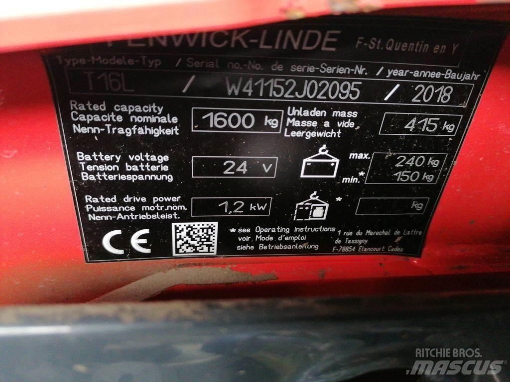 Linde T16L 低架升降機