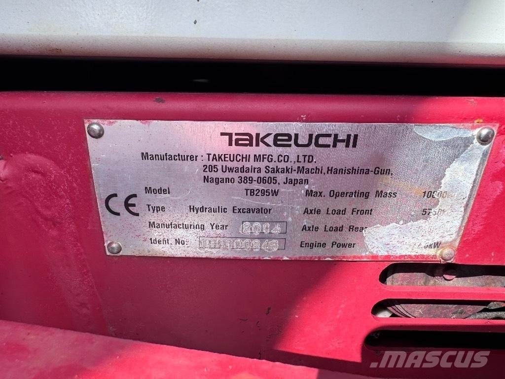 Takeuchi TB 295 W 旋轉式挖土機/掘鑿機/挖掘機
