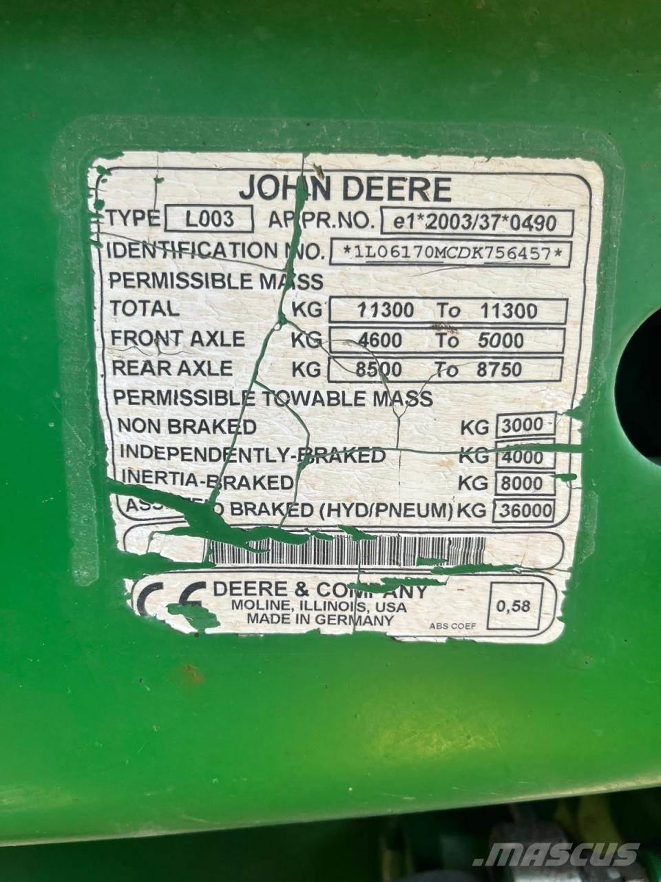 John Deere 6170M 曳引機