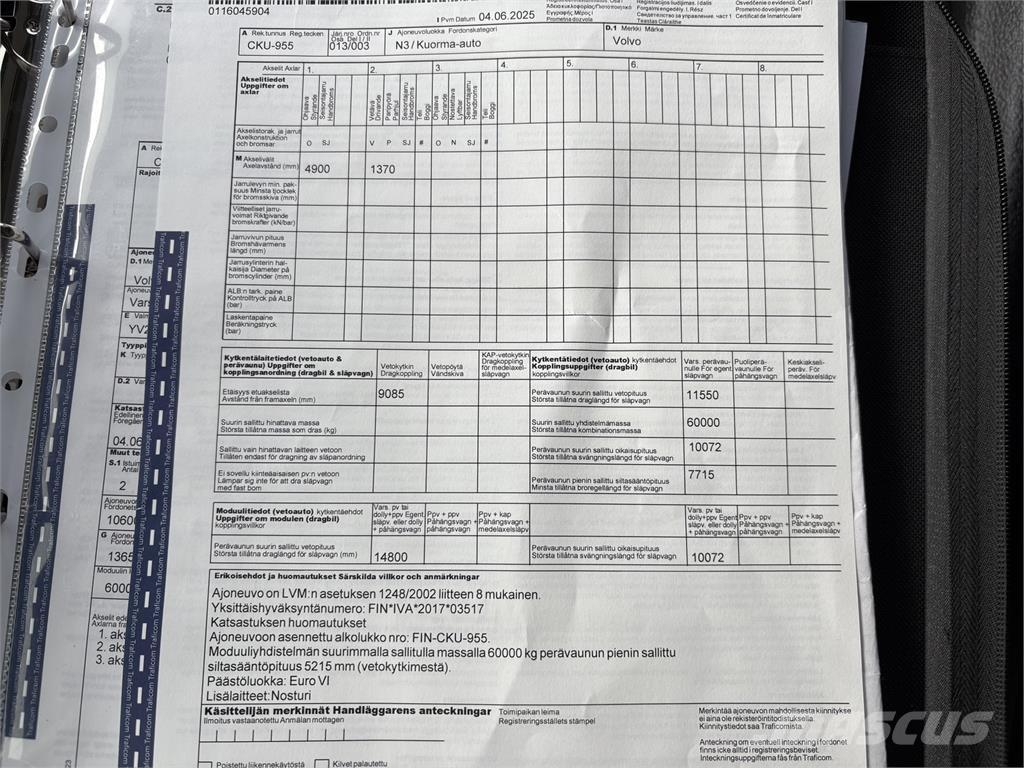 Volvo FM370 6x2 起重機卡車