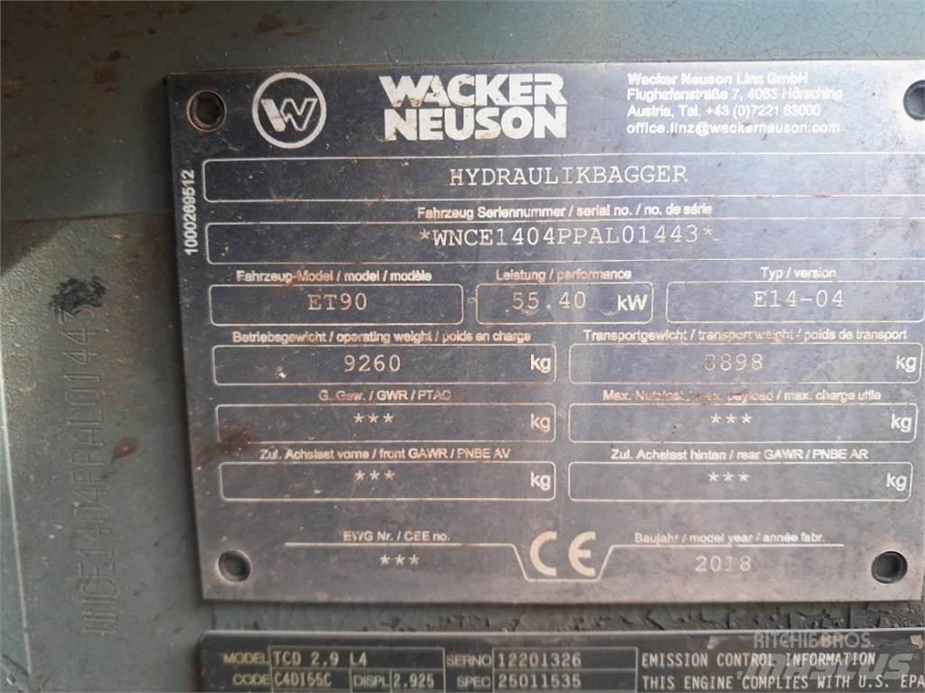 Wacker Neuson ET90 小型挖土機/掘鑿機<7t(小型挖掘機)