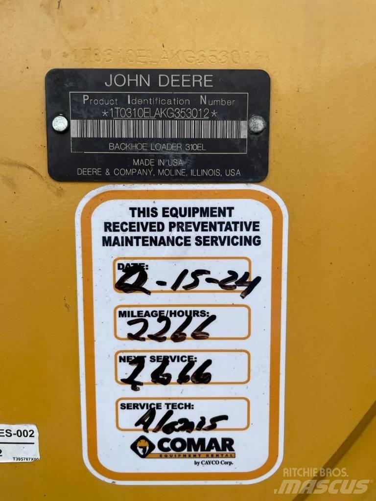 John Deere 310L EP 反鏟裝載機
