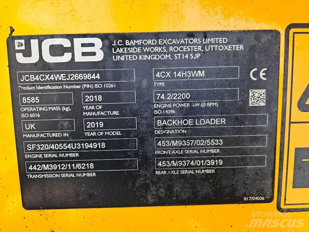 JCB 4 CX Eco 反鏟裝載機