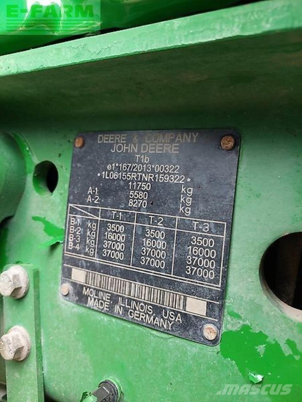 John Deere 6r 155 曳引機