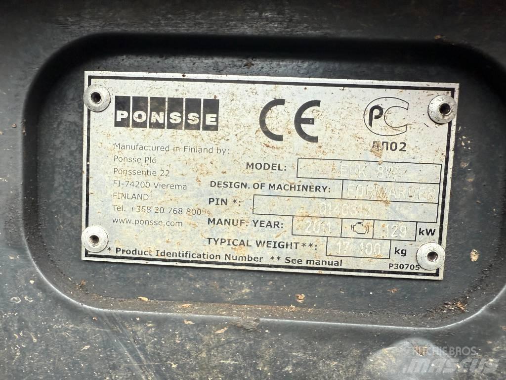 Ponsse ELK 8W 集運機