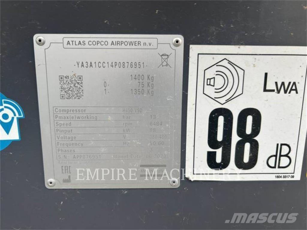 Atlas Copco H450 空氣壓縮機