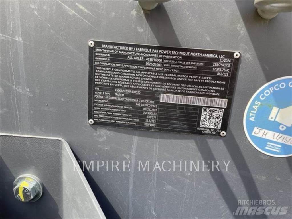 Atlas Copco XAS1800CD 空氣壓縮機
