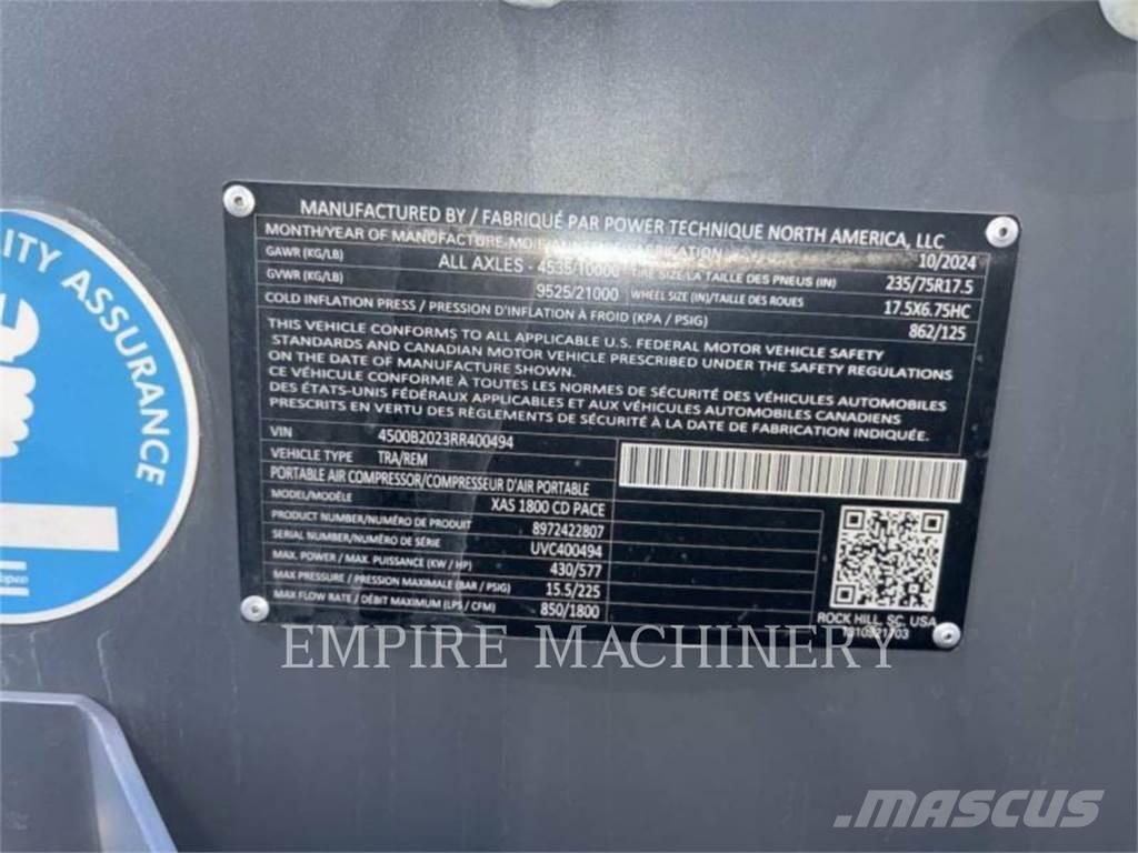 Atlas Copco XAS1800CD 空氣壓縮機