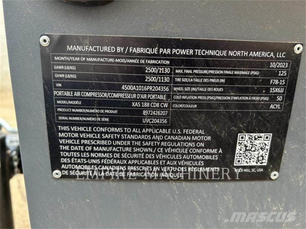 Atlas Copco XAS188CD 空氣壓縮機