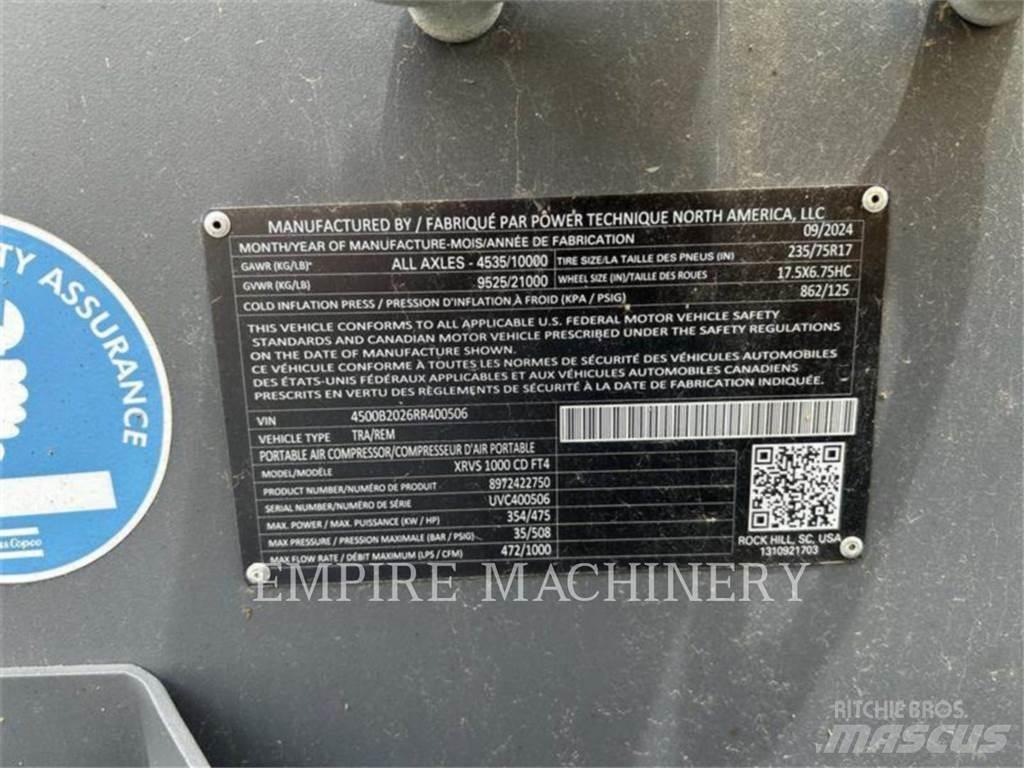 Atlas Copco XRVS1000CD 空氣壓縮機