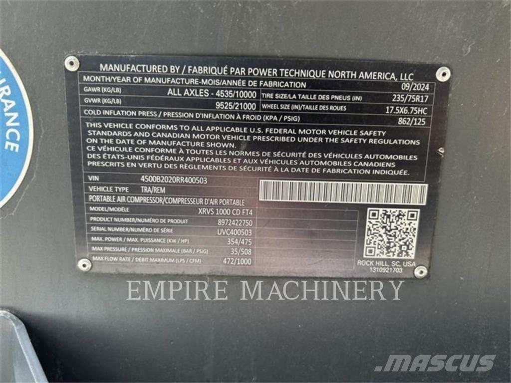 Atlas Copco XRVS1000CD 空氣壓縮機