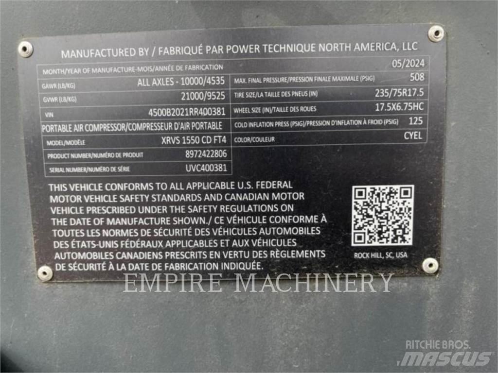 Atlas Copco XRVS1550CD 空氣壓縮機