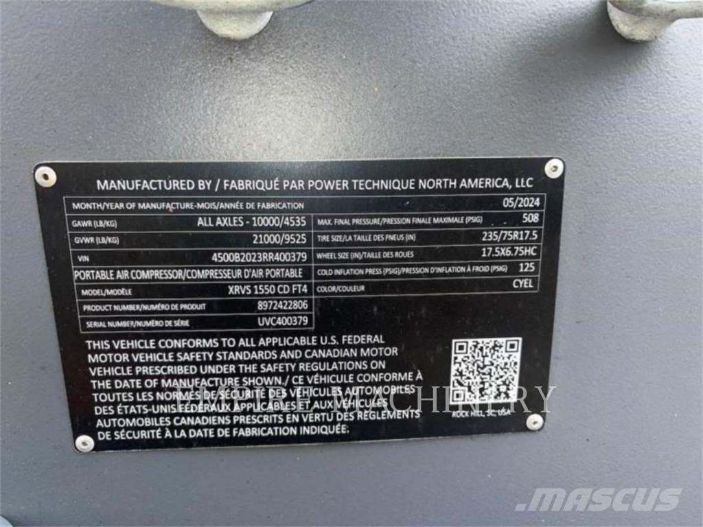 Atlas Copco XRVS1550CD 空氣壓縮機