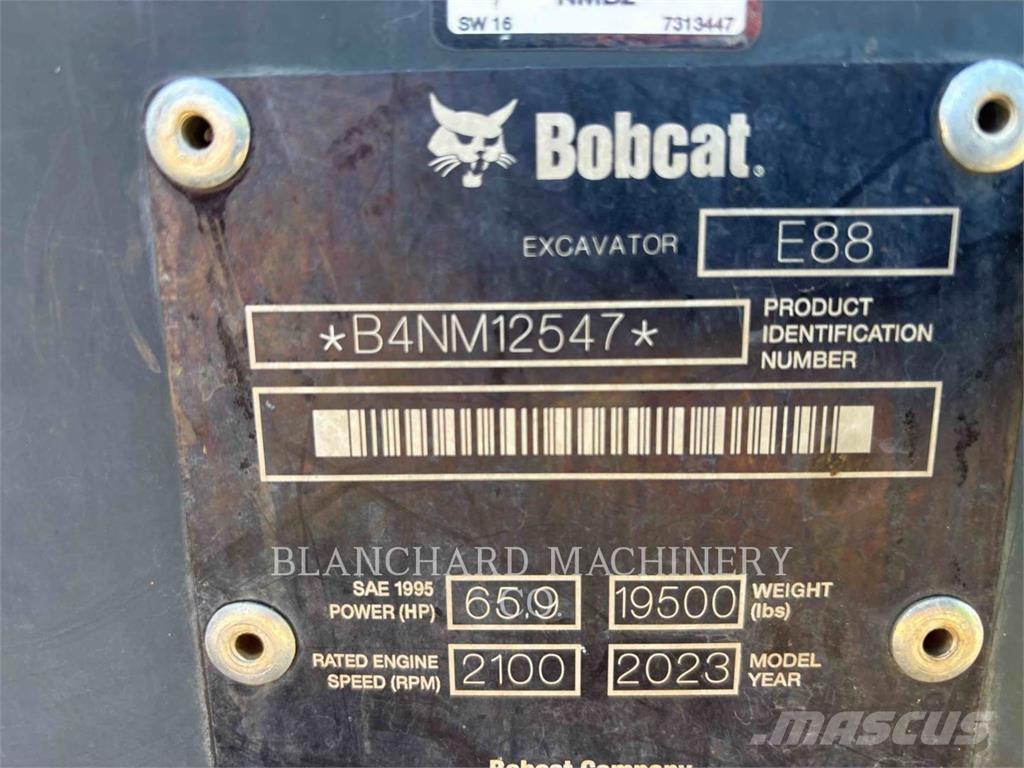 Bobcat E88 履帶式 挖土機/掘鑿機/挖掘機
