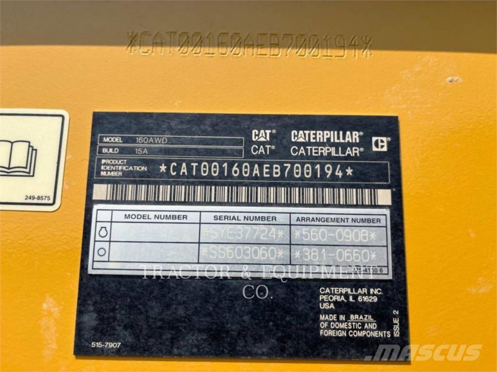 CAT 160 AWD 平土機