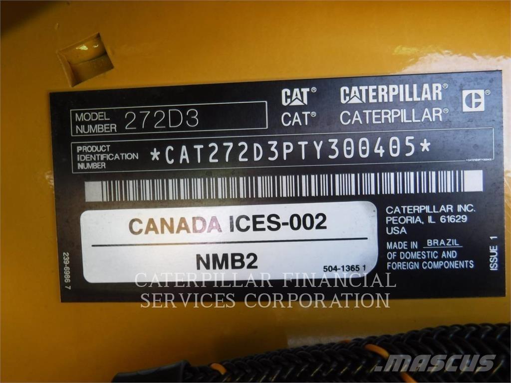 CAT 272D3HF 滑移轉向裝載機