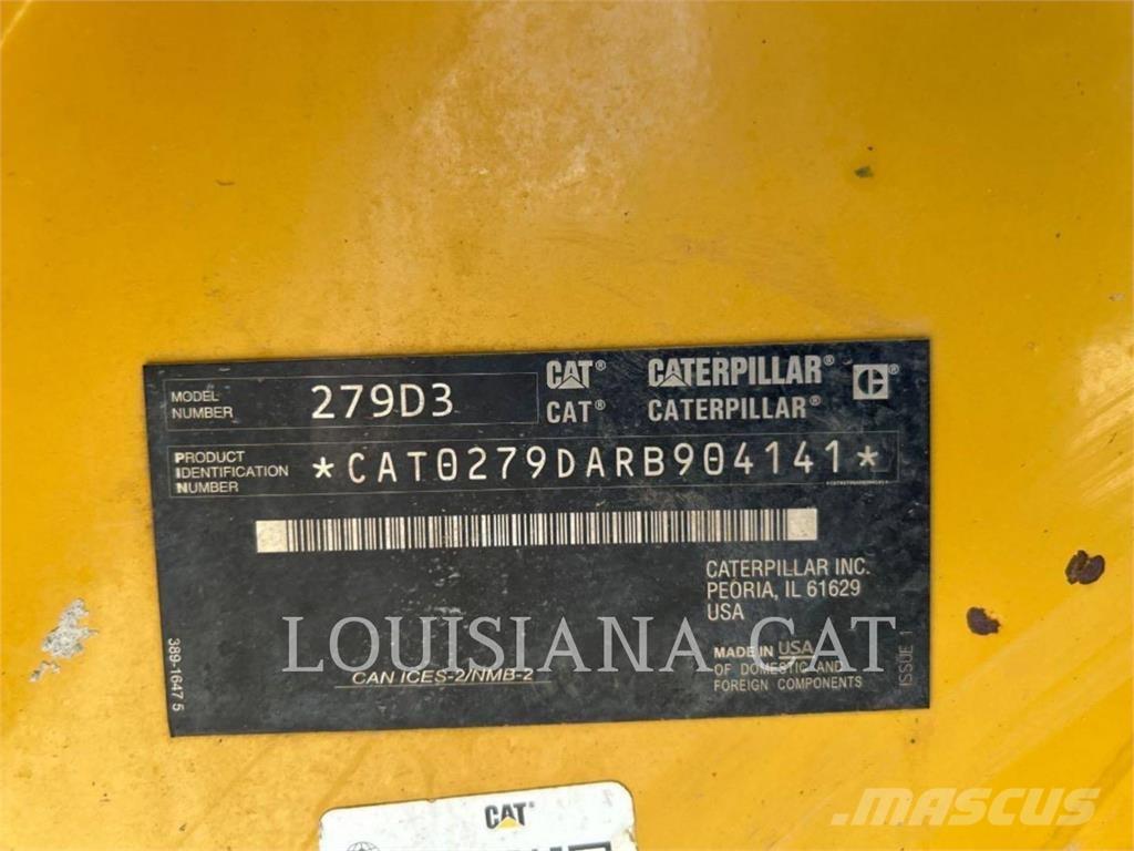 CAT 279D3 滑移轉向裝載機