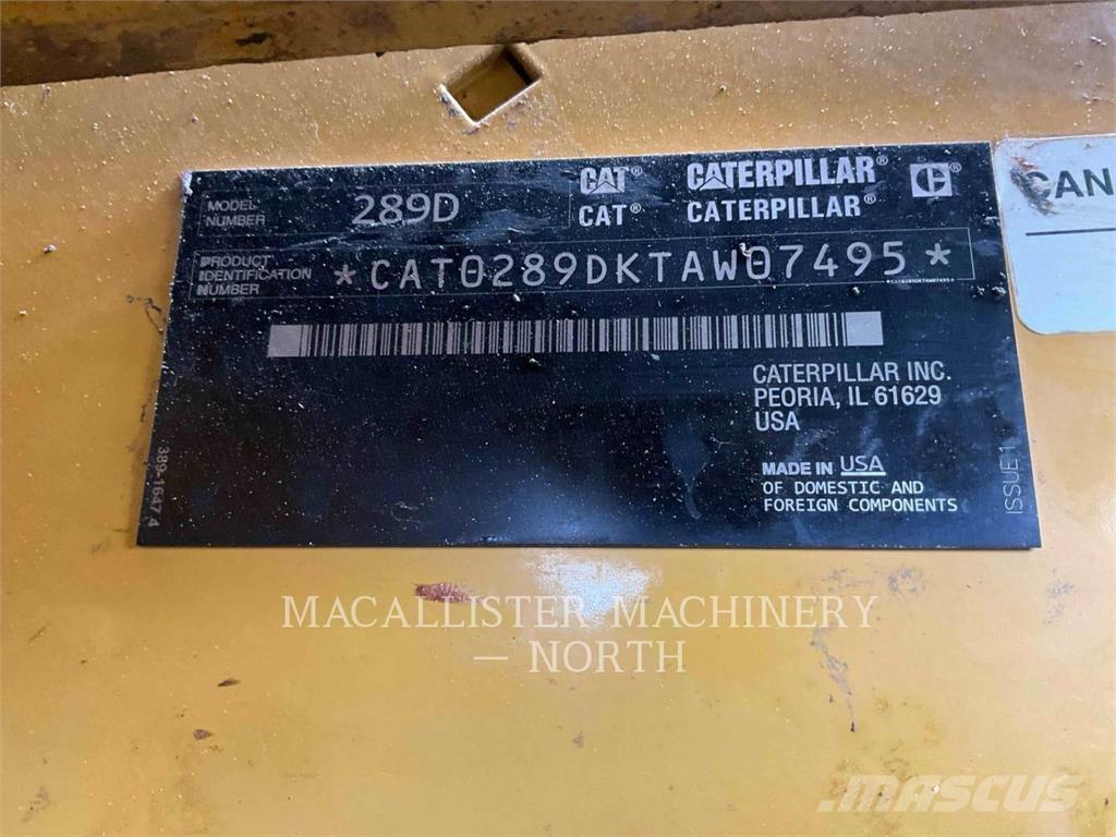 CAT 289D A2Q 滑移轉向裝載機