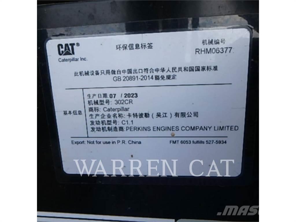 CAT 302 CR 履帶式 挖土機/掘鑿機/挖掘機