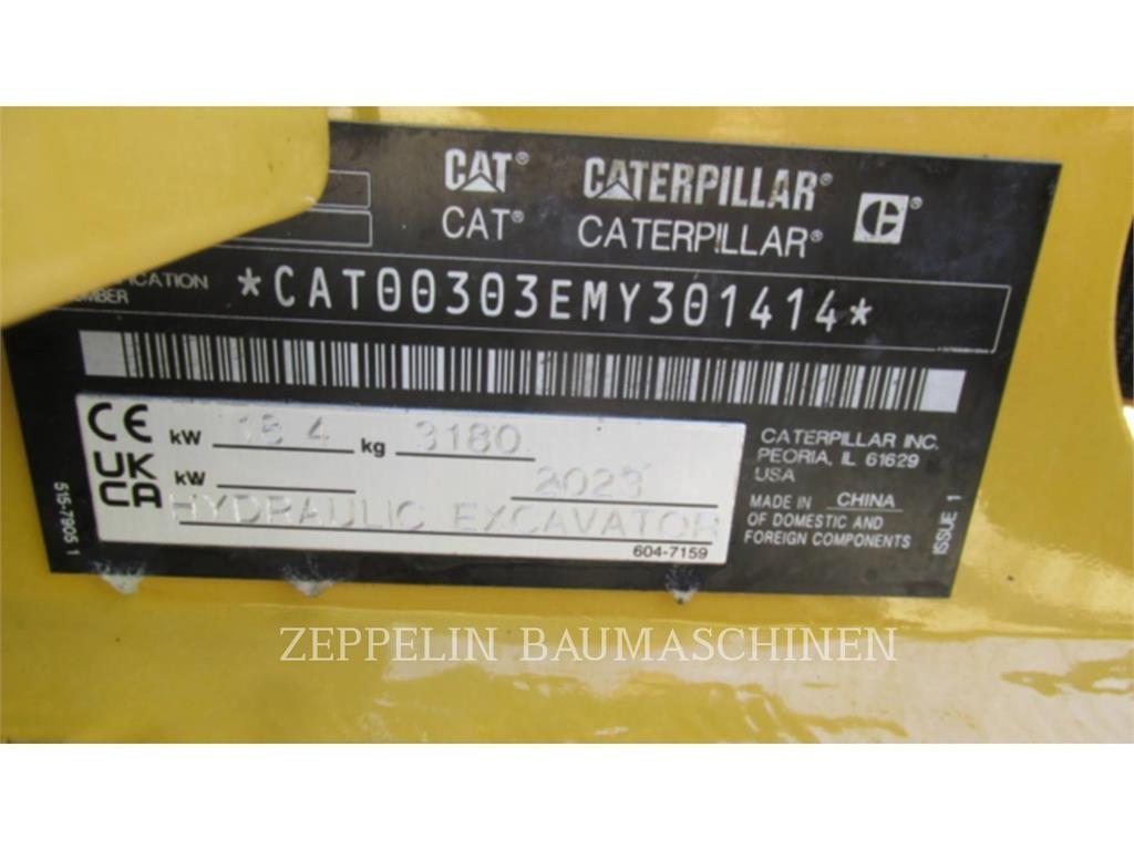 CAT 303CR-07A 履帶式 挖土機/掘鑿機/挖掘機