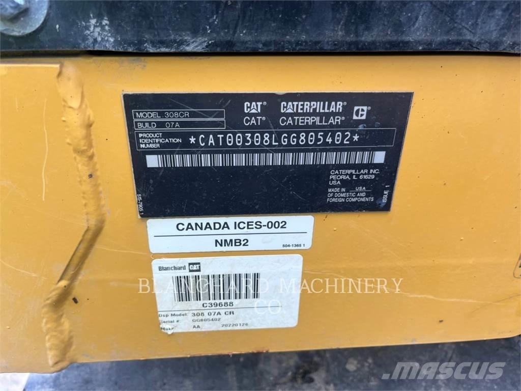 CAT 308-07CR 履帶式 挖土機/掘鑿機/挖掘機