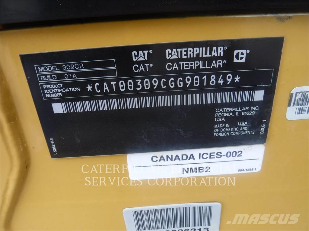 CAT 309-07CR 履帶式 挖土機/掘鑿機/挖掘機