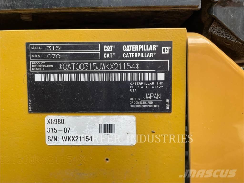 CAT 315-07 履帶式 挖土機/掘鑿機/挖掘機