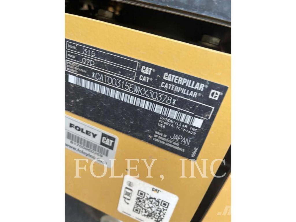 CAT 315-07 履帶式 挖土機/掘鑿機/挖掘機