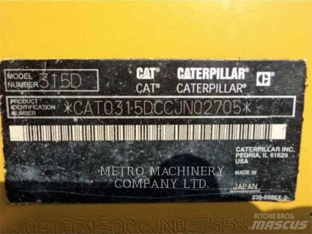 CAT 315DL 履帶式 挖土機/掘鑿機/挖掘機