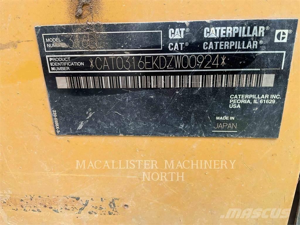 CAT 316EL 履帶式 挖土機/掘鑿機/挖掘機