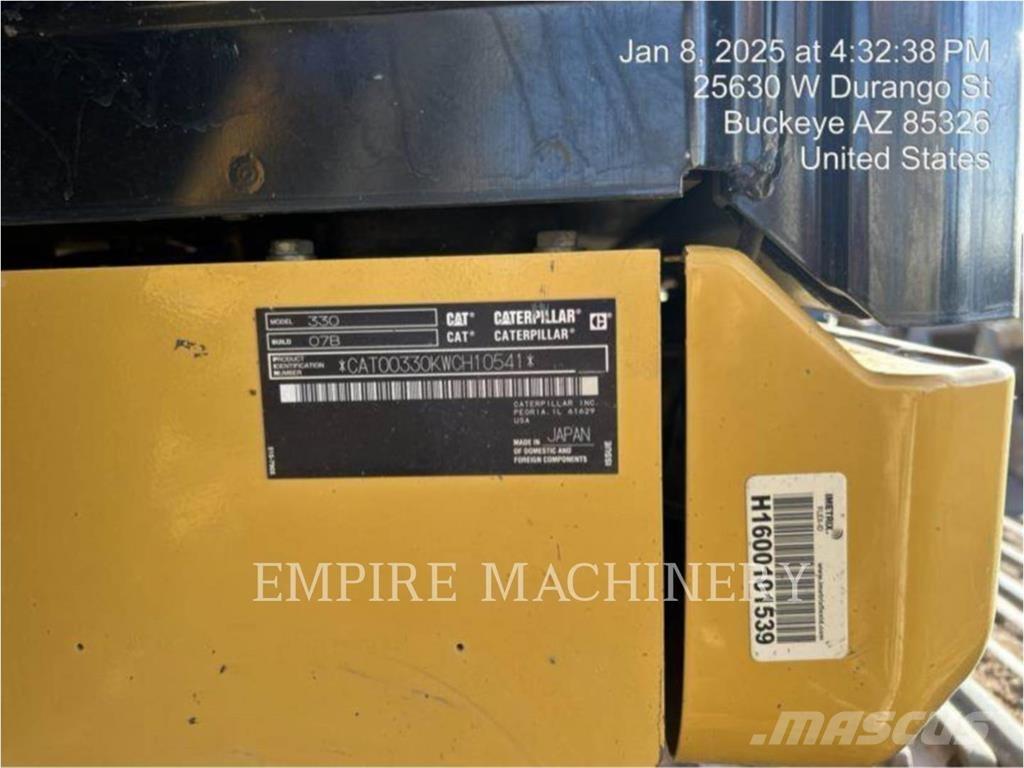 CAT 330-07 P 履帶式 挖土機/掘鑿機/挖掘機