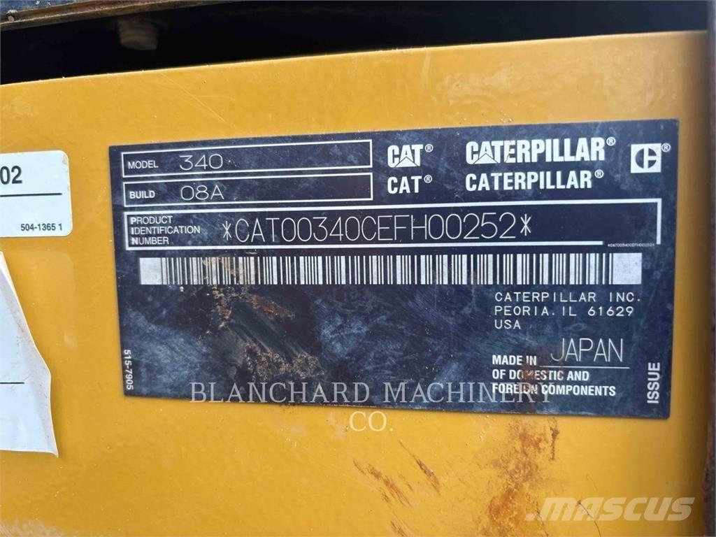 CAT 340 履帶式 挖土機/掘鑿機/挖掘機
