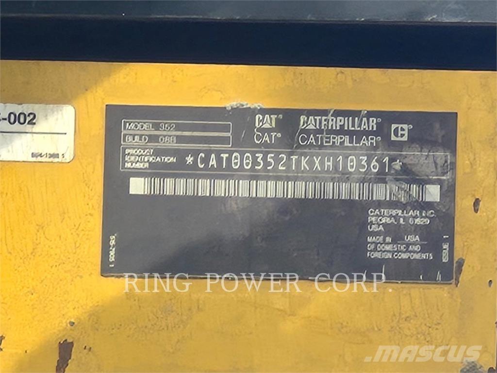 CAT 352-08 履帶式 挖土機/掘鑿機/挖掘機