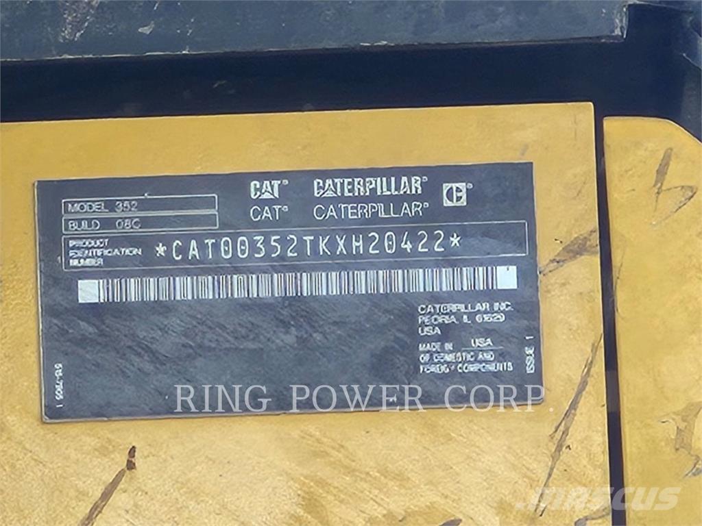 CAT 352-08 履帶式 挖土機/掘鑿機/挖掘機