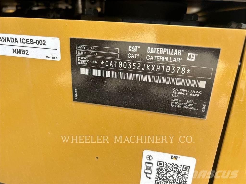 CAT 352 CF 履帶式 挖土機/掘鑿機/挖掘機