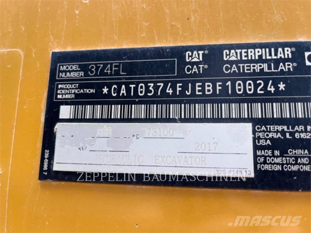 CAT 374FL 履帶式 挖土機/掘鑿機/挖掘機