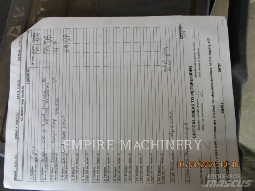 CAT 420F2 4EO 反鏟裝載機