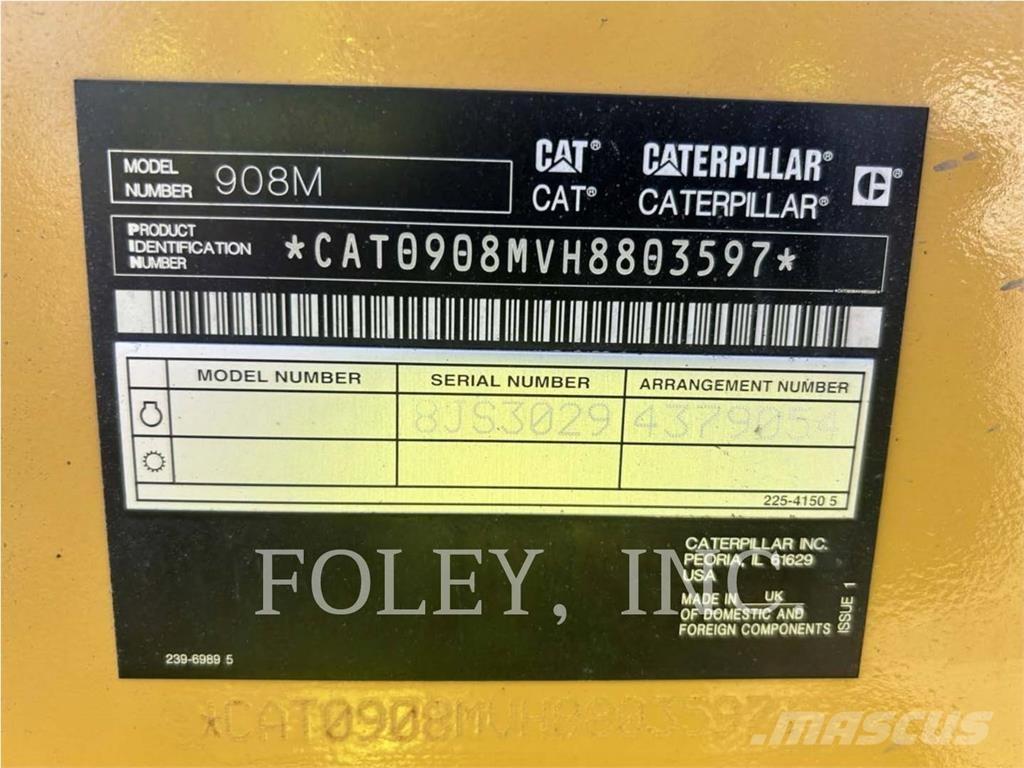 CAT 908M 輪胎式裝載機