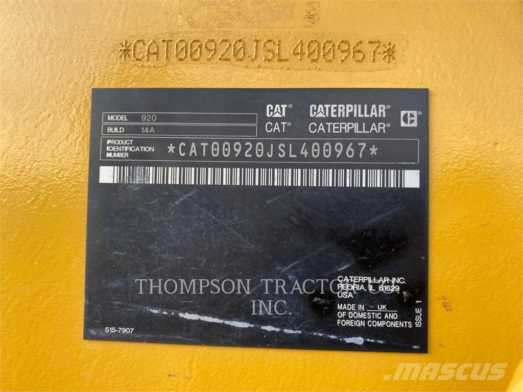 CAT 920 輪胎式裝載機