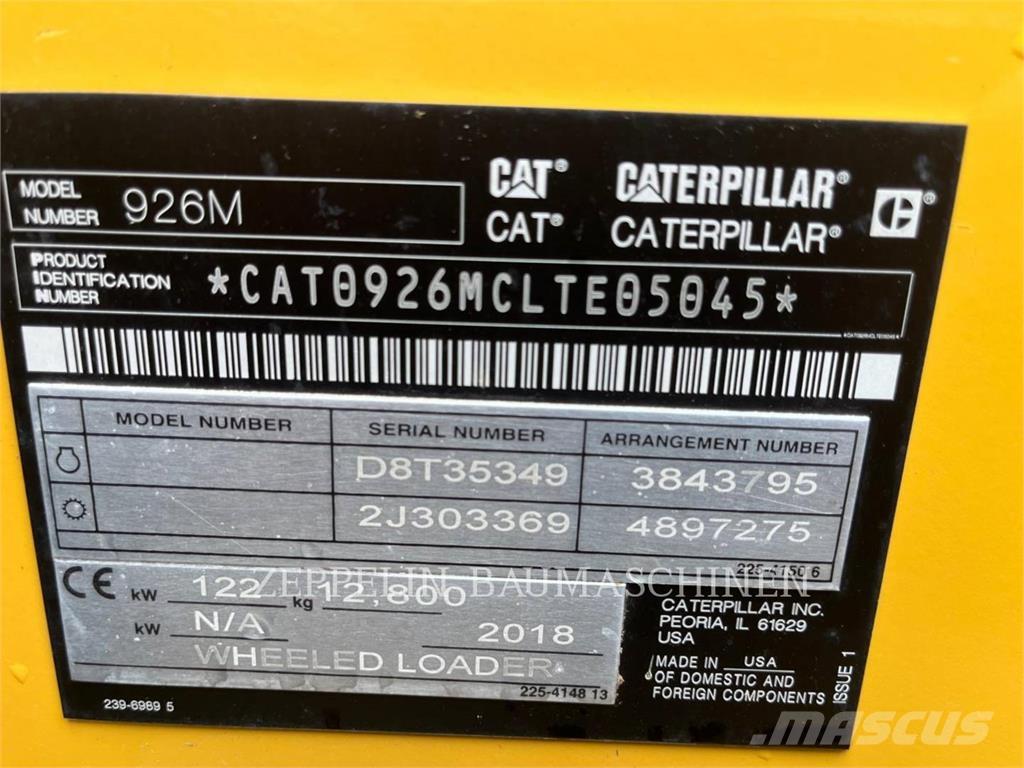 CAT 926M 輪胎式裝載機