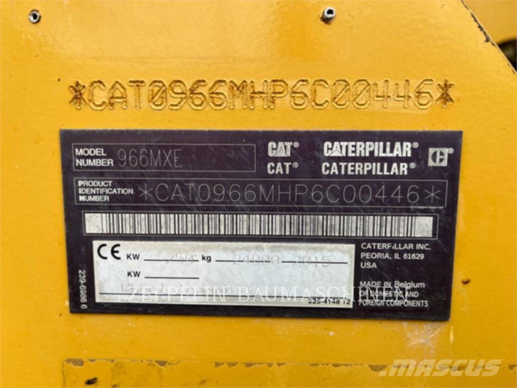 CAT 966MXE 輪胎式裝載機
