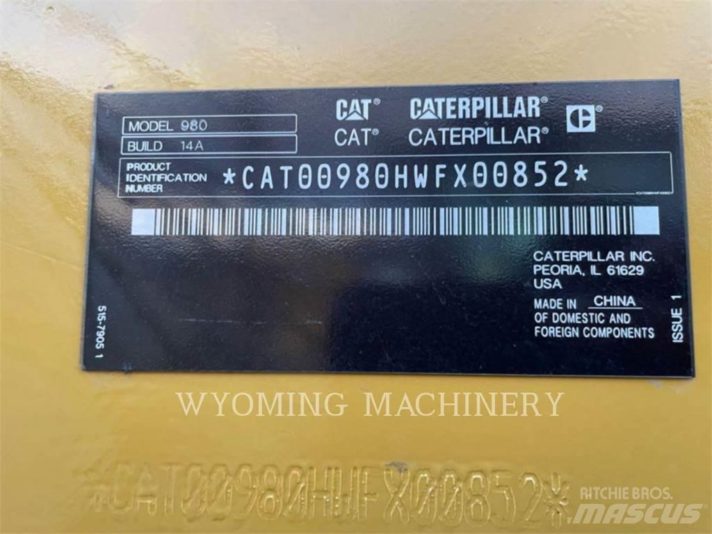 CAT 980 輪胎式裝載機