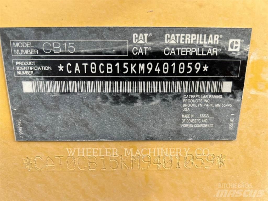 CAT CB15 CW VV 雙輪滾壓機