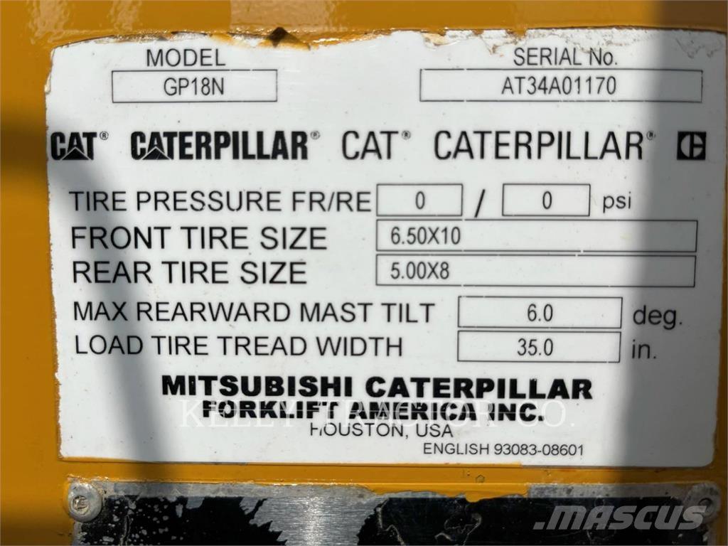 CAT MCFGP18N5 液化石油氣LPG卡車