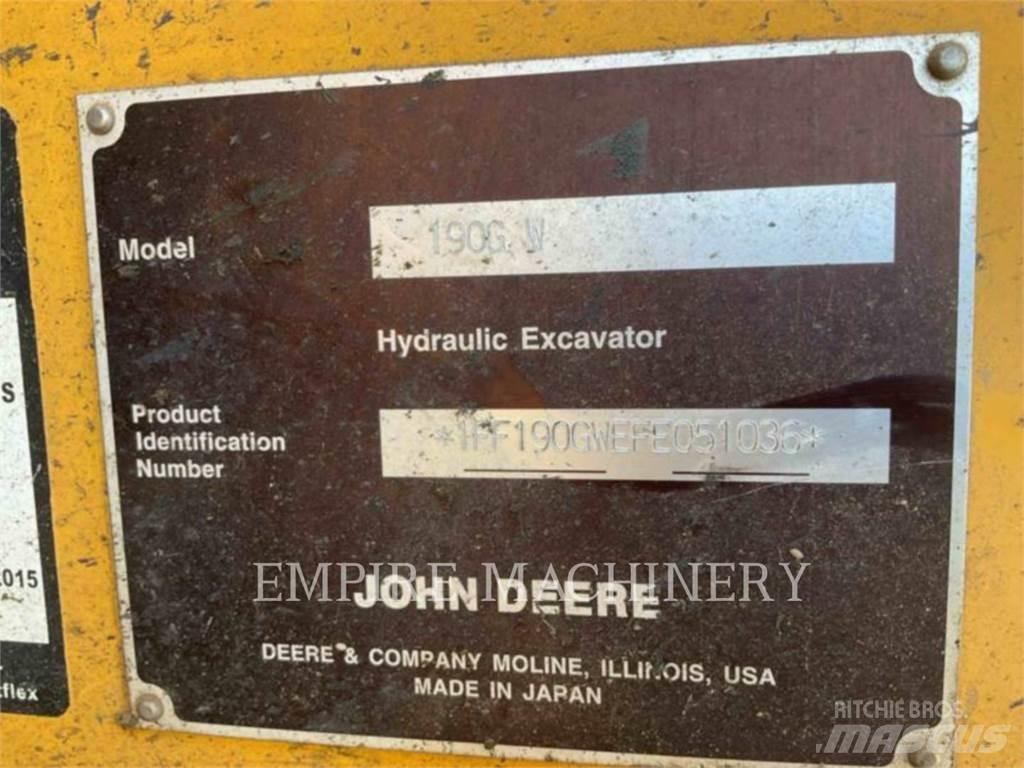 John Deere 190G 履帶式 挖土機/掘鑿機/挖掘機